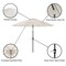 Pure Garden 10-Foot Outdoor Tilting Patio Umbrella, Tan 50-100-T - alternate 3
